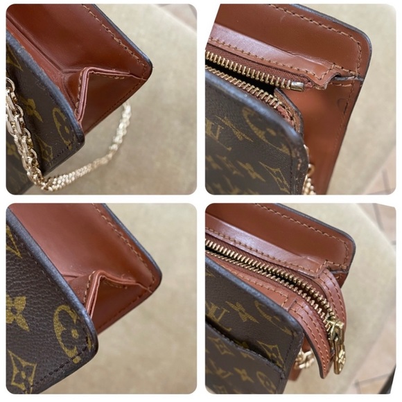 LOUIS VUITTON Monogram Clutch/Shoulder/Crossbody Bag 💼 TH8904 - Picture 8 of 11